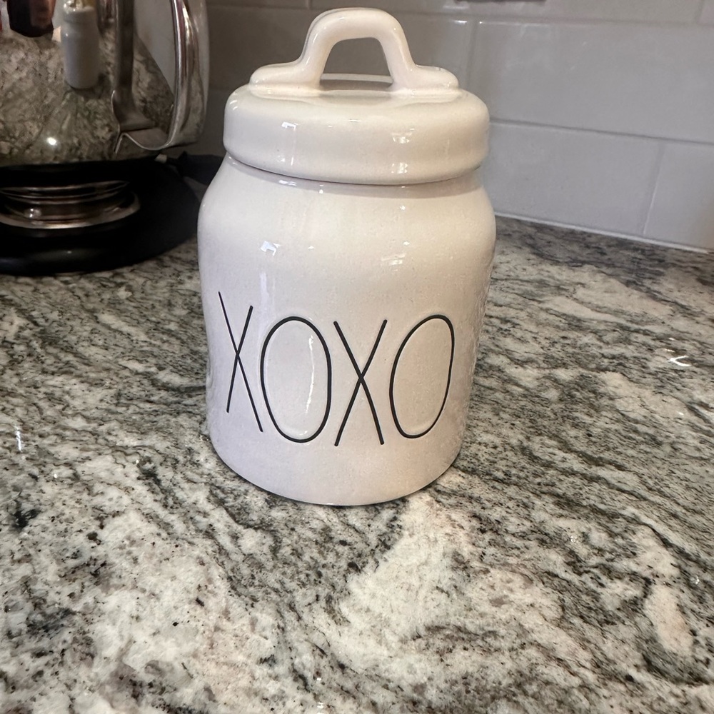 White Ceramic Kitchen Canister